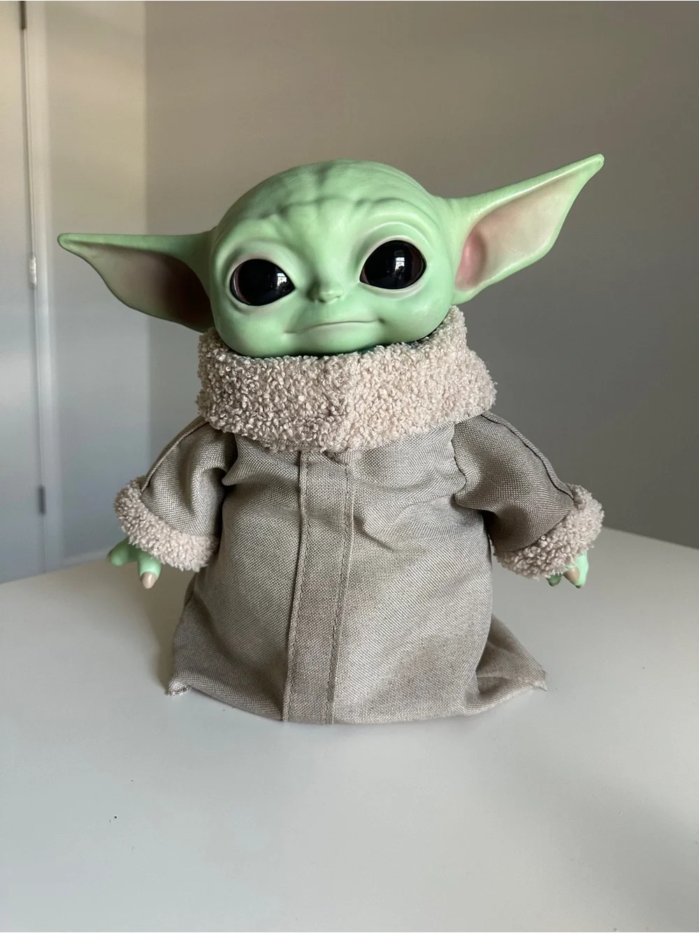 Mattel Star Wars Mandalorian Grogu Baby Yoda 11” Plush Soft Body Rubber Head👽🛸💚